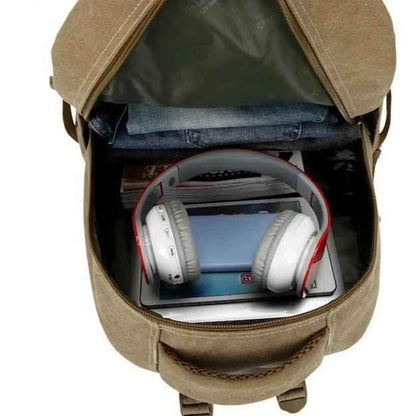Cool Backpack ACB351 - Multifunction Canvas Bag For Laptop - Touchy Style