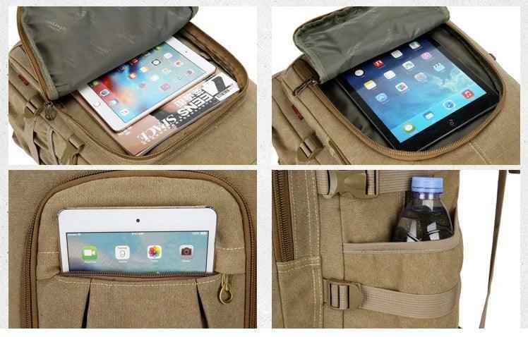 Cool Backpack ACB351 - Multifunction Canvas Bag For Laptop - Touchy Style