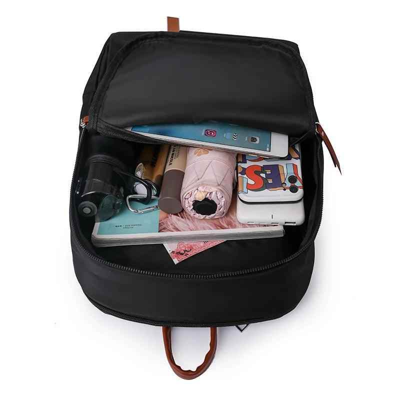 Cool Backpack - Nylon Laptop Fashion Shoulder Solid Book Bag (QD143) - Touchy Style