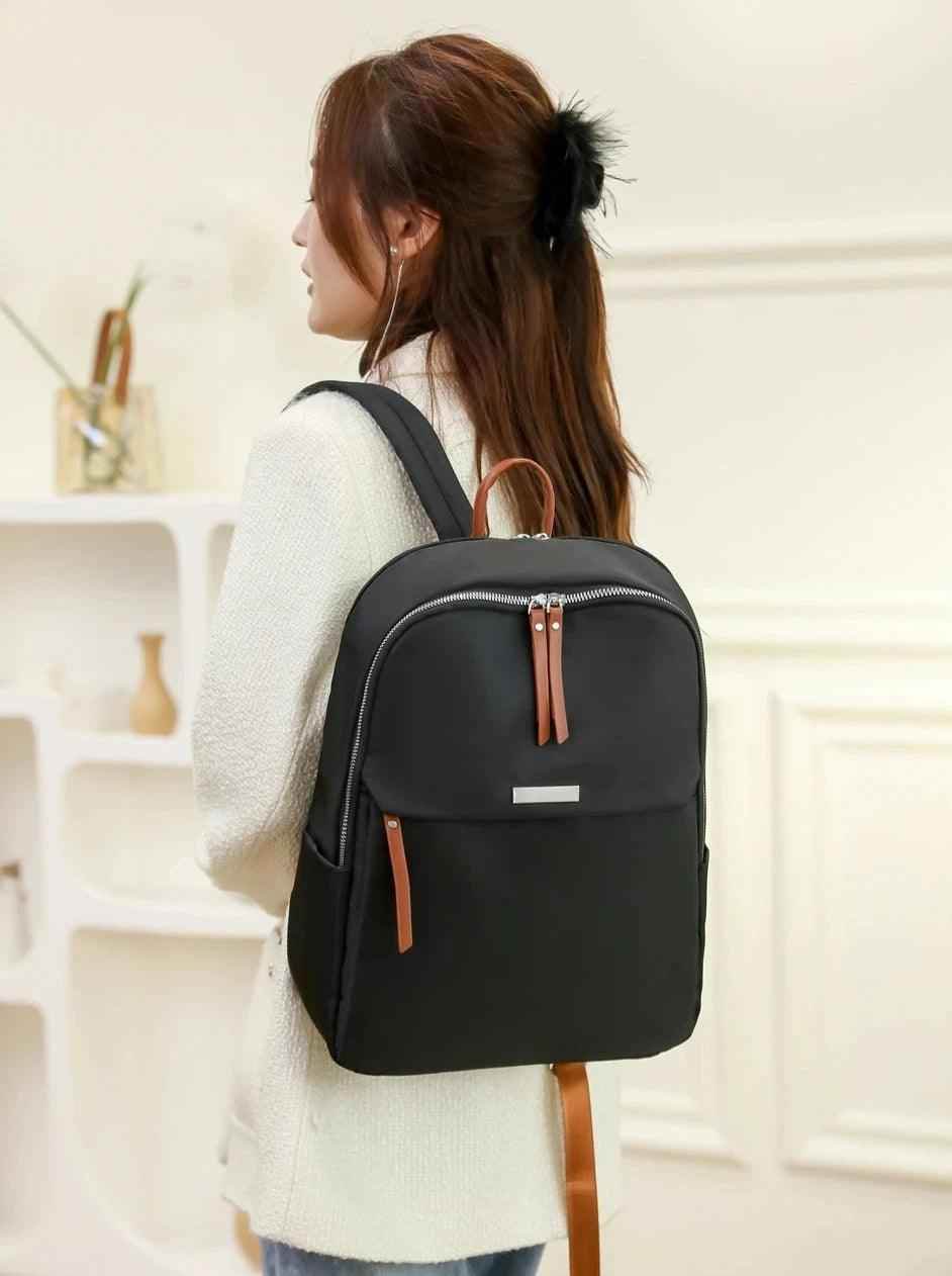 Cool Backpack - Nylon Laptop Fashion Shoulder Solid Book Bag (QD143) - Touchy Style