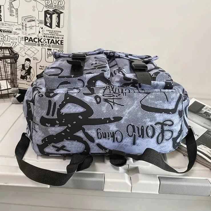 Cool Graffiti Backpack with Large Capacity for Students QC346 - Touchy Style