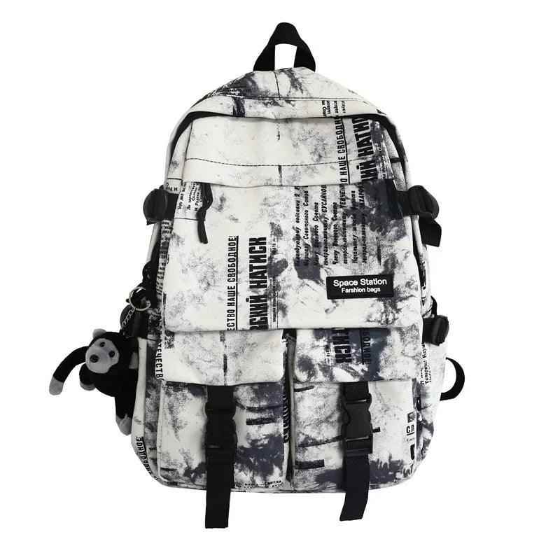Cool Graffiti Backpack with Large Capacity for Students QC346 - Touchy Style