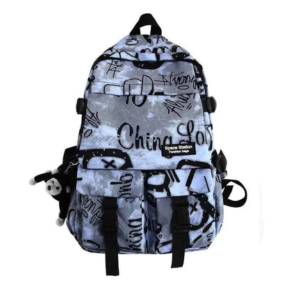 Cool Graffiti Backpack with Large Capacity for Students QC346 - Touchy Style