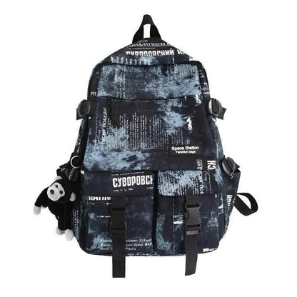 Cool Graffiti Backpack with Large Capacity for Students QC346 - Touchy Style