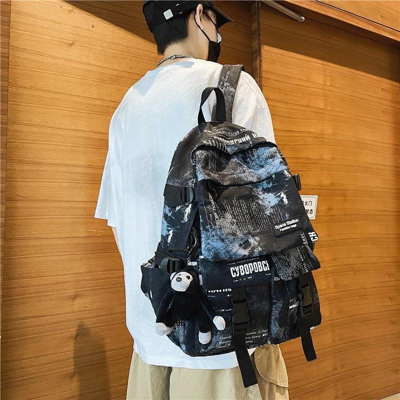 Cool Graffiti Backpack with Large Capacity for Students QC346 - Touchy Style .