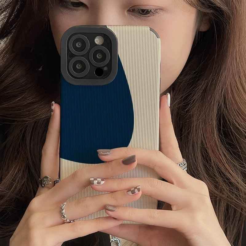 Cover your iPhone 14, 13, 12, 11, Pro Max, Mini, 6, 7, 8 Plus, and SE 2 with the Graffiti Blue Creamy Cute Phone Cases. - Touchy Style