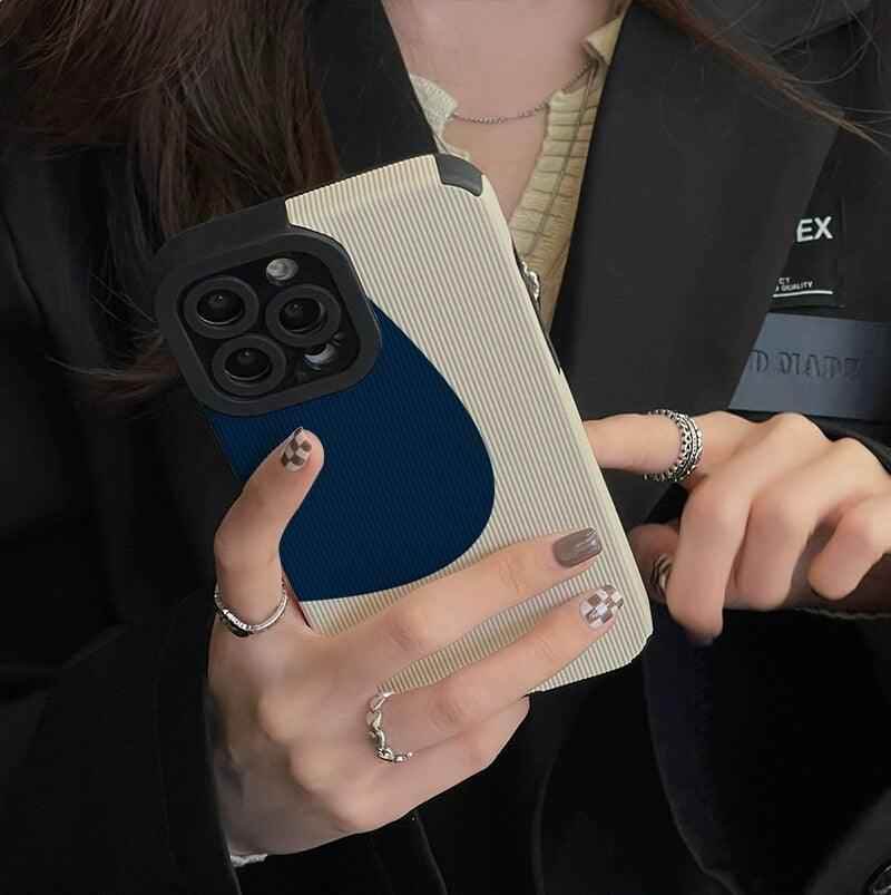 Cover your iPhone 14, 13, 12, 11, Pro Max, Mini, 6, 7, 8 Plus, and SE 2 with the Graffiti Blue Creamy Cute Phone Cases. - Touchy Style