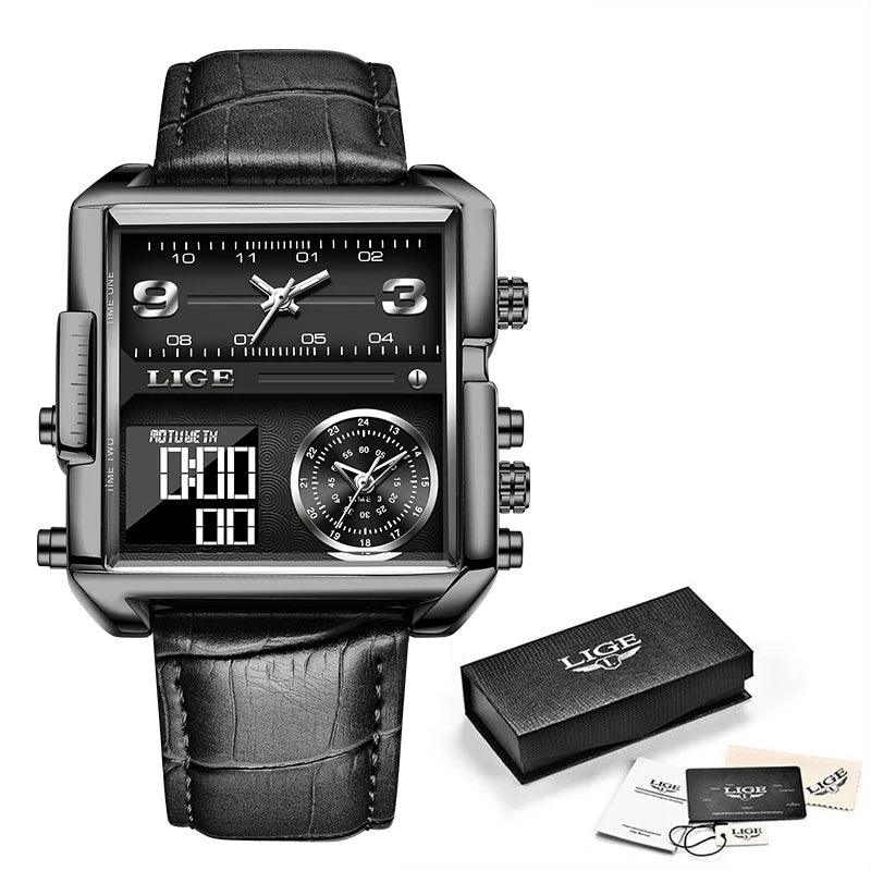Creative Watch For Men Top Luxury Square Sports Quartz Wristwatches MSCWML57 - Touchy Style .