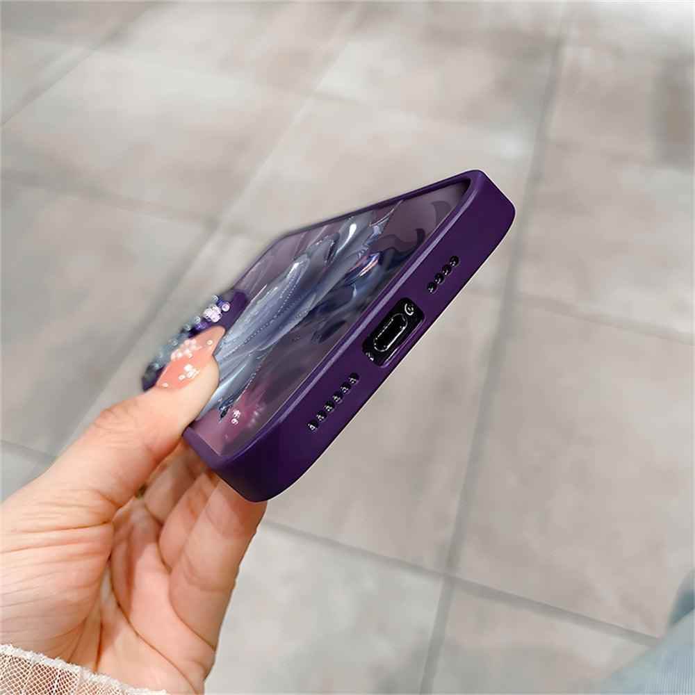 Crystal Rose Transparent Cute Phone Case for iPhone 11, 12, 13, 14 Pro Max, Plus, and Pro - Protective Cover - Touchy Style .