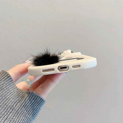 Cute 3D Ear Panda Phone Case for iPhone 15 Pro Max, 14, 13, 11, and 12 - Cover - Touchy Style