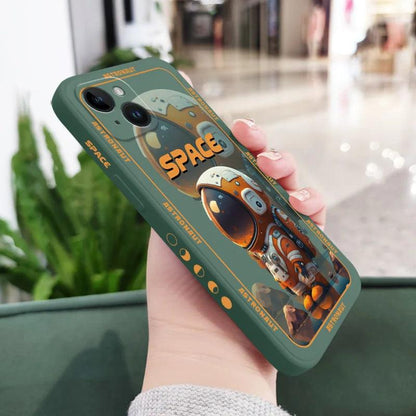 Cute Cartoon Astronaut Phone Case for iPhone 12, 11, 13, 14 Pro Max, X, XS, XR Plus - Touchy Style .