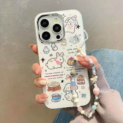 Cute Cartoon Lucky Rabbit Phone Case for iPhone 15 Pro Max, 14, 13, 11, 12, and 15 Plus - Touchy Style