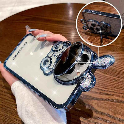 Cute Cartoon Rabbit Glitter Phone Cases for iPhone 14, 13, and 12 Pro Max: Stylish Covers - Touchy Style