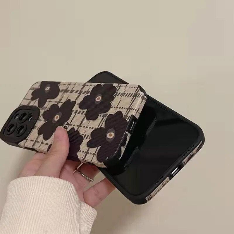 Louis Vuitton Phone Case Card Holder Fashion Leather for iPhone