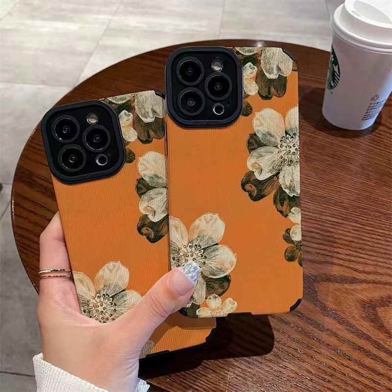 Cute Gardenia Flower Phone Case for iPhone 14, 13, 12, 11 Pro Max, 14 Plus, X, XR, XS Max, 12 Mini, 13 Mini, 7 Plus, 8 Plus, and X Cover - Touchy Style