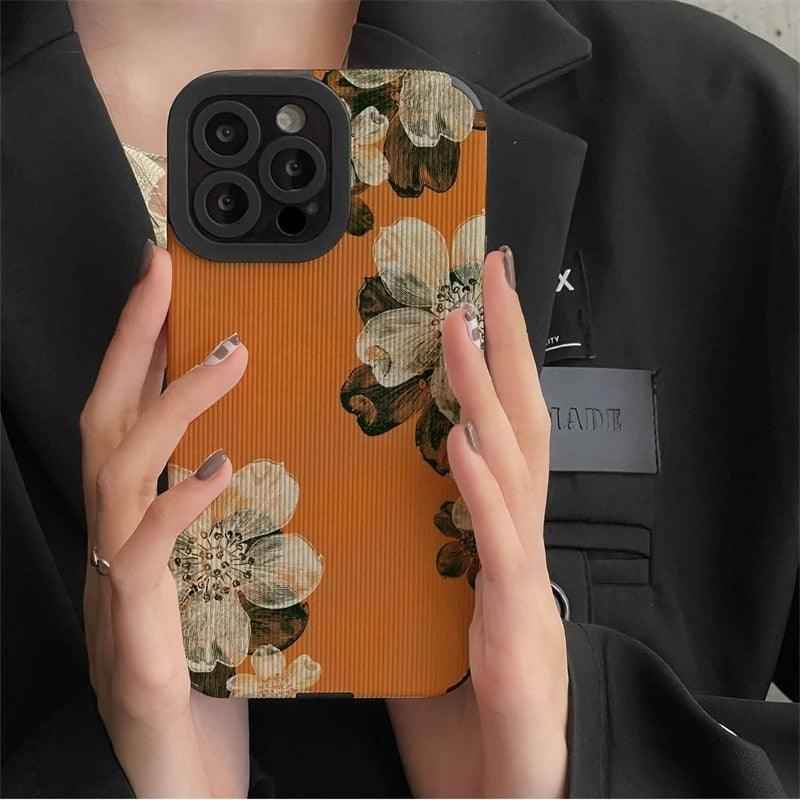 Cute Gardenia Flower Phone Case for iPhone 14, 13, 12, 11 Pro Max, 14 Plus, X, XR, XS Max, 12 Mini, 13 Mini, 7 Plus, 8 Plus, and X Cover - Touchy Style