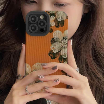 Cute Gardenia Flower Phone Case for iPhone 14, 13, 12, 11 Pro Max, 14 Plus, X, XR, XS Max, 12 Mini, 13 Mini, 7 Plus, 8 Plus, and X Cover - Touchy Style