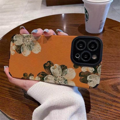 Cute Gardenia Flower Phone Case for iPhone 14, 13, 12, 11 Pro Max, 14 Plus, X, XR, XS Max, 12 Mini, 13 Mini, 7 Plus, 8 Plus, and X Cover - Touchy Style .