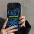 Cute Graffiti Blue Letter Phone Case for iPhone 11, 12, 13, 14 Pro Max, XR, Xs, 7, 8 Plus, SE, and 6 - Touchy Style