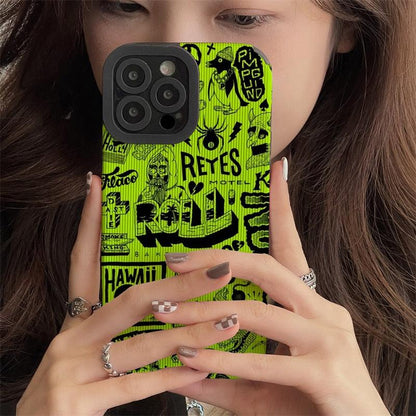Cute Graffiti Fashion Phone Case - Soft Cover