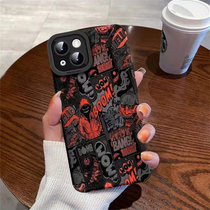 Cute Illustration Soft Phone Case for iPhone 14, 13 Pro Max, 12, 11, X, XS Max, XR, 8 Plus, 7, 6S - Touchy Style .