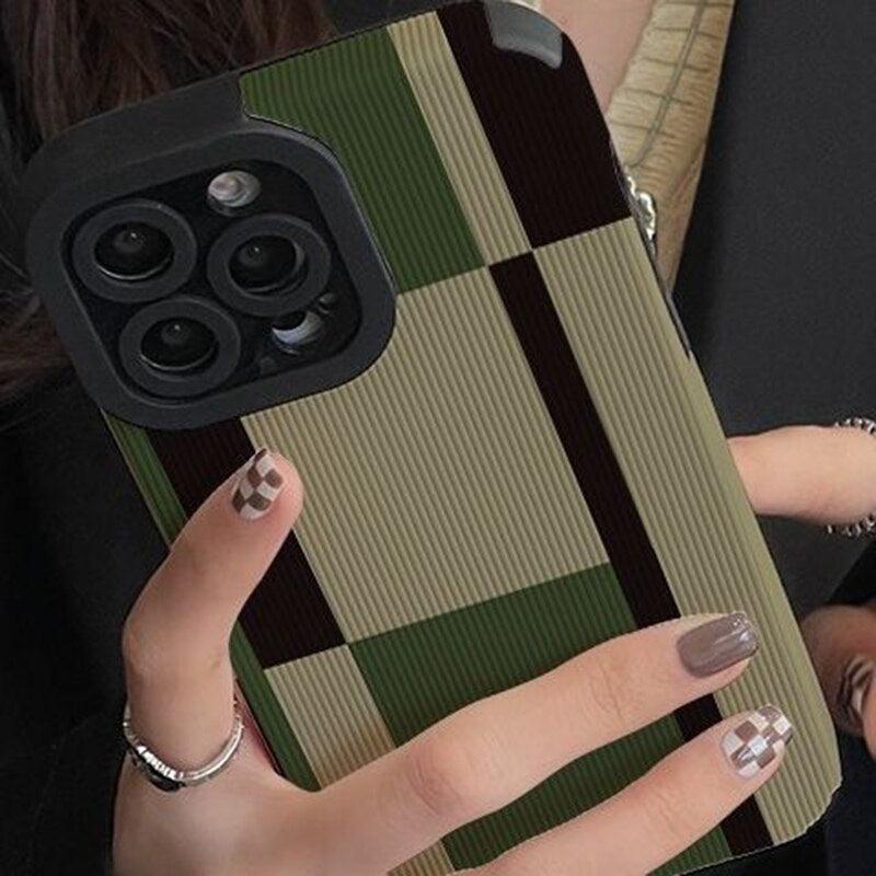 Cute Irregular Patchwork Color Phone Case for iPhone 14, 13, 12, 11 Pro Max, 14 Plus, X, XR, XS Max, 12, 13 Mini, 7, 8 Plus: A Stylish Cover - Touchy Style .