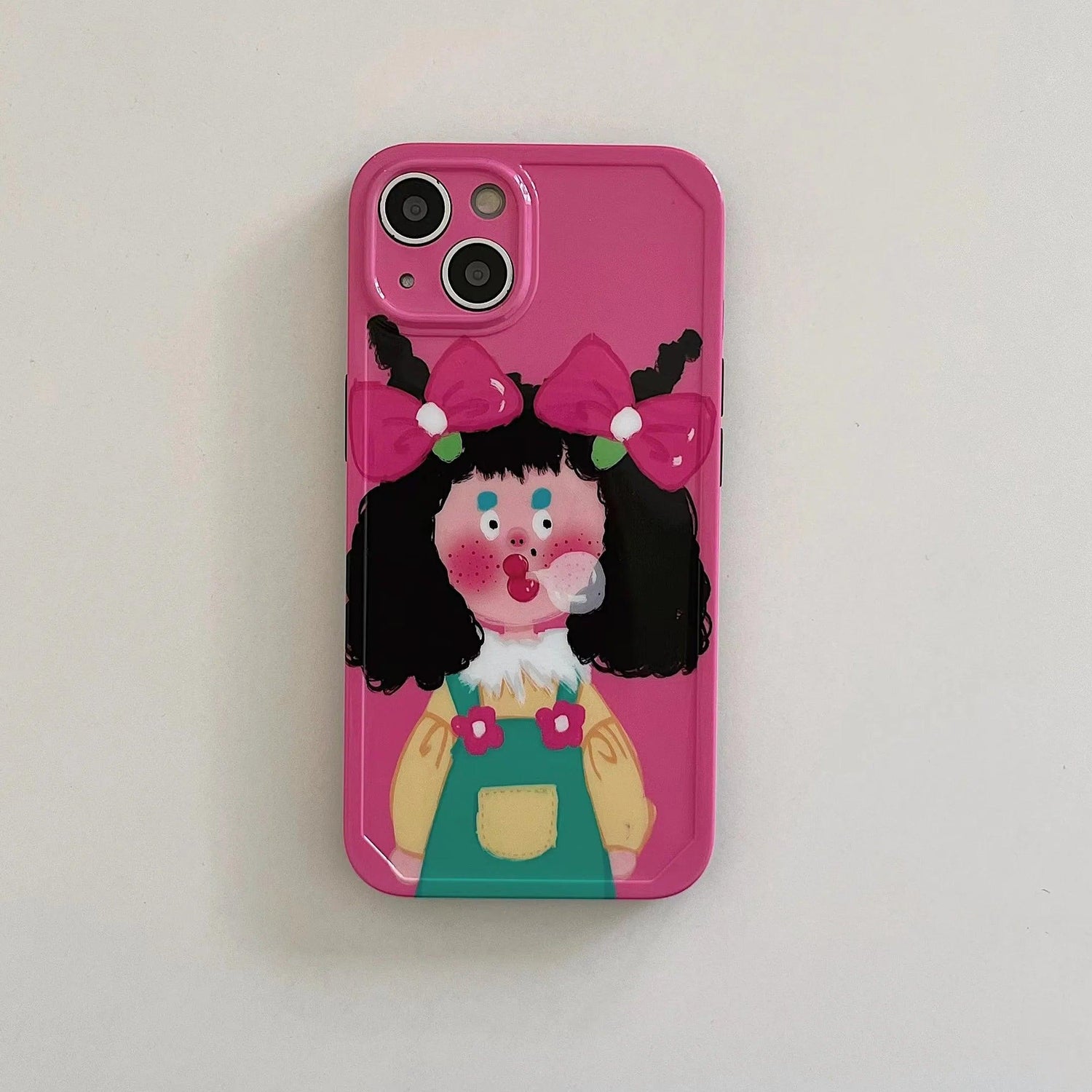 Cute Lovely Funny Girl Phone Case for iPhone 14, 13, 12, 11 Pro Max, 6, 7, 8 Plus, X, XR, XS Max - Touchy Style .