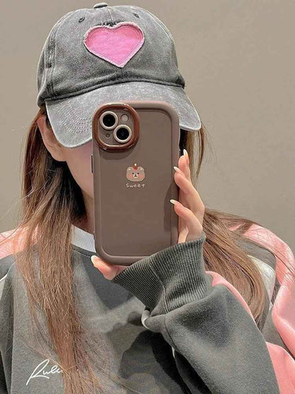 Cute Lucky Bear Candy Phone Case for iPhone 11, 12, 13, 14, 15 Pro Max - Touchy Style