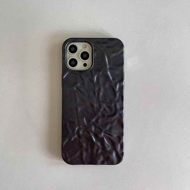 Cute Luxury Black Tin Pattern Phone Cases for iPhone 14, 13, 12 Pro Max, 11 Pro Max, X, XS Max, XR, 8 Plus, and 7 Plus - Touchy Style