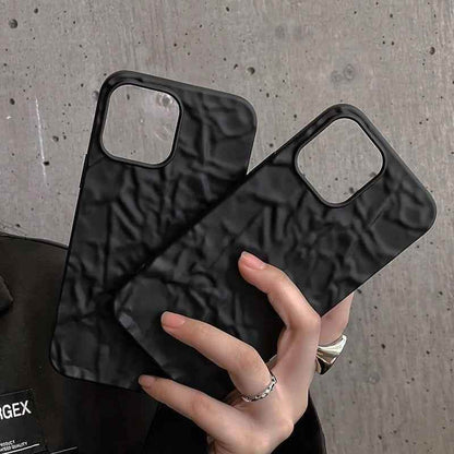 Cute Luxury Black Tin Pattern Phone Cases for iPhone 14, 13, 12 Pro Max, 11 Pro Max, X, XS Max, XR, 8 Plus, and 7 Plus - Touchy Style