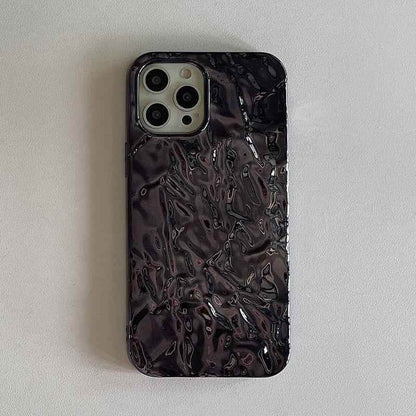 Cute Luxury Black Tin Pattern Phone Cases for iPhone 14, 13, 12 Pro Max, 11 Pro Max, X, XS Max, XR, 8 Plus, and 7 Plus - Touchy Style .