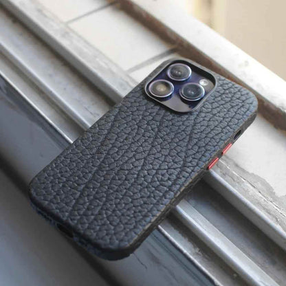 Cute Magnetic Rough Leather Phone Case for iPhone 13/14 Pro Max - Touchy Style
