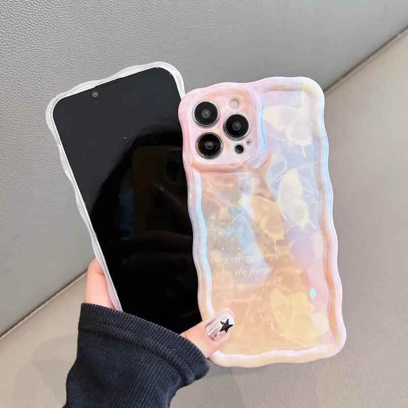 Cute Phone Case for iPhone 11 12 13 14 Pro Max: Oil Painting Gradient Butterfly Pattern - Touchy Style