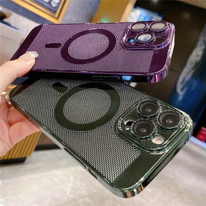 Cute Phone Case for iPhone 15, 14, 13, 12, 11 Pro Max Plus: Magnetic, Breathable, Heat Dissipation - Touchy Style .