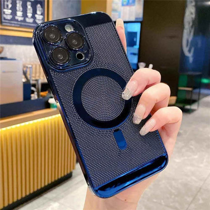 Cute Phone Case for iPhone 15, 14, 13, 12, 11 Pro Max Plus: Magnetic, Breathable, Heat Dissipation - Touchy Style .