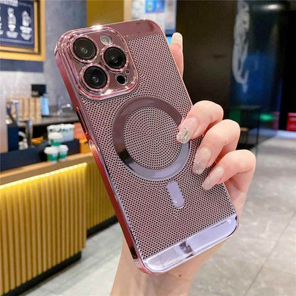 Cute Phone Case for iPhone 15, 14, 13, 12, 11 Pro Max Plus: Magnetic, Breathable, Heat Dissipation - Touchy Style