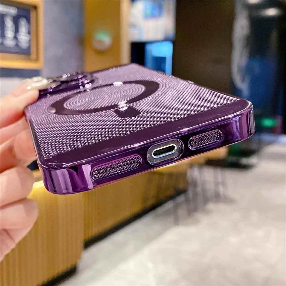 Cute Phone Case for iPhone 15, 14, 13, 12, 11 Pro Max Plus: Magnetic, Breathable, Heat Dissipation - Touchy Style