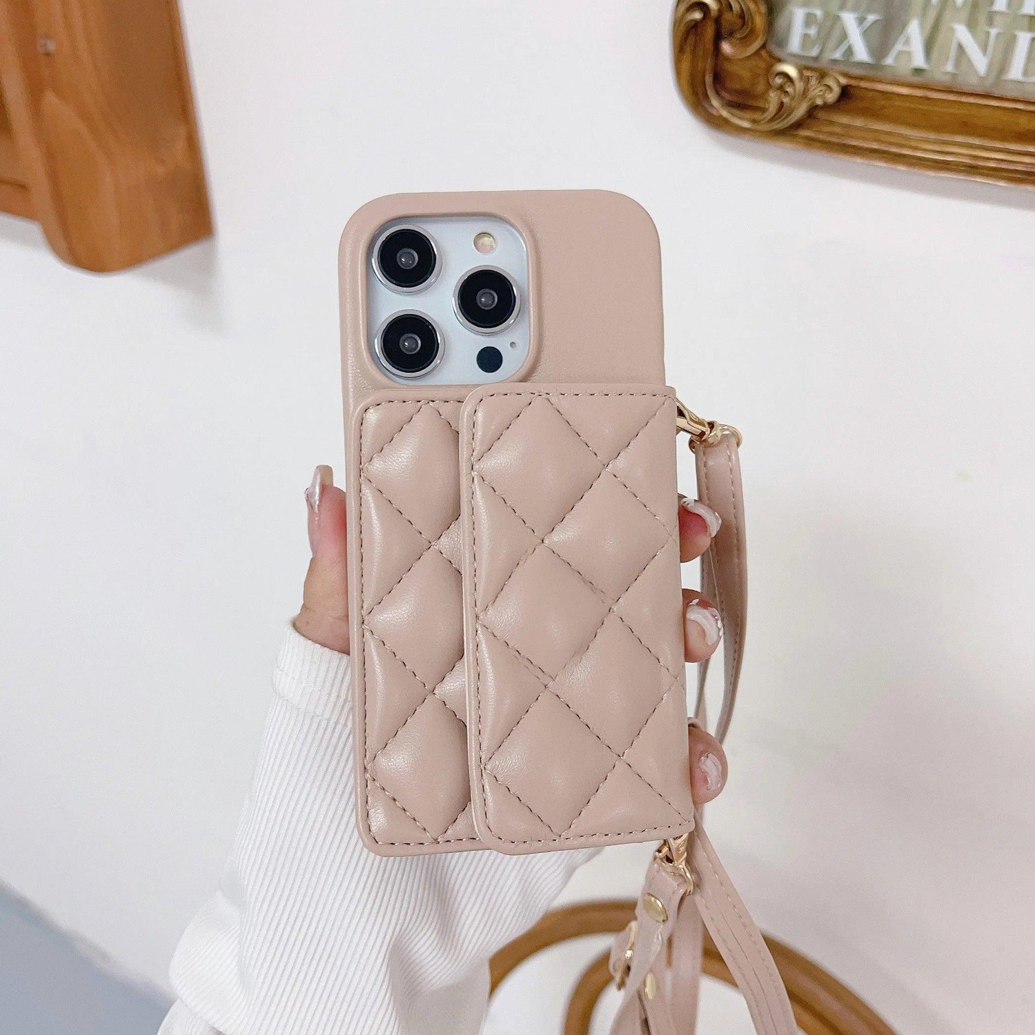 Cute Phone Case for iPhone 15, 14 Plus, 13, 12, 11 Pro Max with Leather Wallet Card Crossbody Holder - Touchy Style .