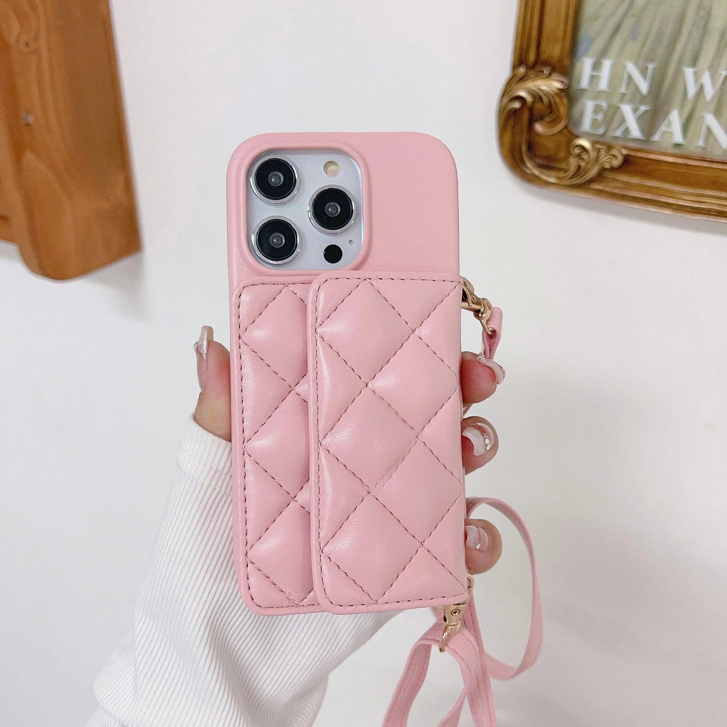 Cute Phone Case for iPhone 15, 14 Plus, 13, 12, 11 Pro Max with Leather Wallet Card Crossbody Holder - Touchy Style .