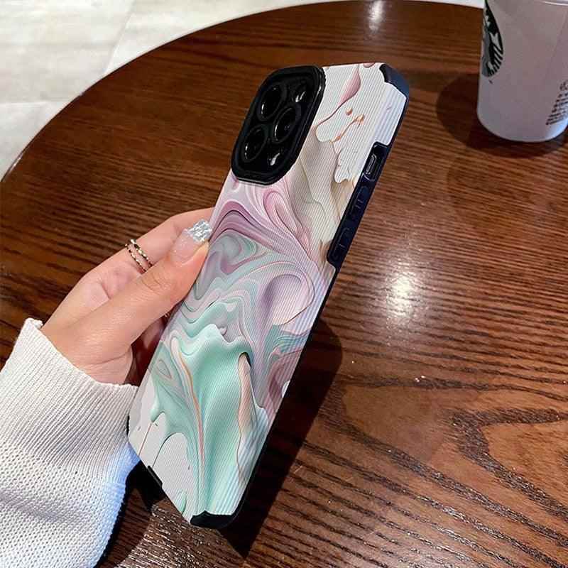 Cute Phone Case with Graffiti Flair - Adorable Cover for iPhone Models 7, 8 Plus, X, XR, XS Max, 11, 12, 13, 14 Pro Max, 12 Mini, 13 Mini, 14 Plus - Touchy Style
