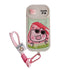 Cute Phone Cases: Cartoon Pig Lens Protector Case with Bracelet for iPhone 15/14/13/12 Pro Max - TSP314 - Touchy Style