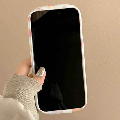 Cute Phone Cases - Colorful Love Heart Liquid Skin Silicone for iPhone 11-15 Pro Max - TSP294 - Touchy Style