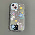 Cute Phone Cases - Floral Makeup Mirror with Stand for iPhone 15/14/13/12 Pro Max - TSP287 - Touchy Style