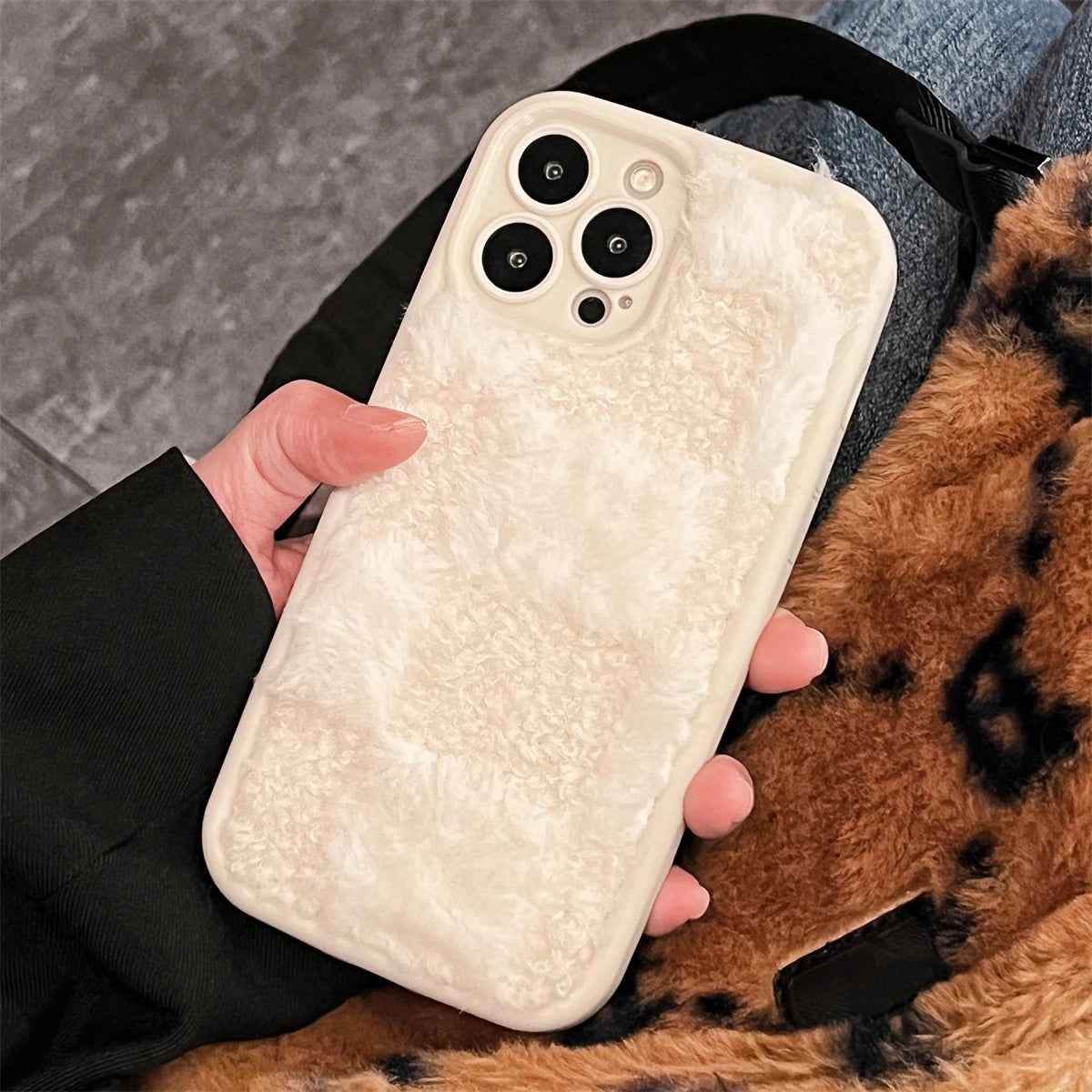 Cute Phone Cases for iPhone 11, 12, 13, 14, 15, 16 Pro Max and Plus - Fluffy &amp; Fabulous Spliced Lattice - TSP434 - Touchy Style