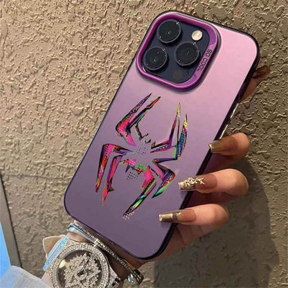 Cute Phone Cases For iPhone 11, 12, 13, 14, 15 Pro Max, XS, X, XR, 7, 8, 15 Plus, SE 2020 - Spider Matte Laser Cover - TSP236 - Touchy Style