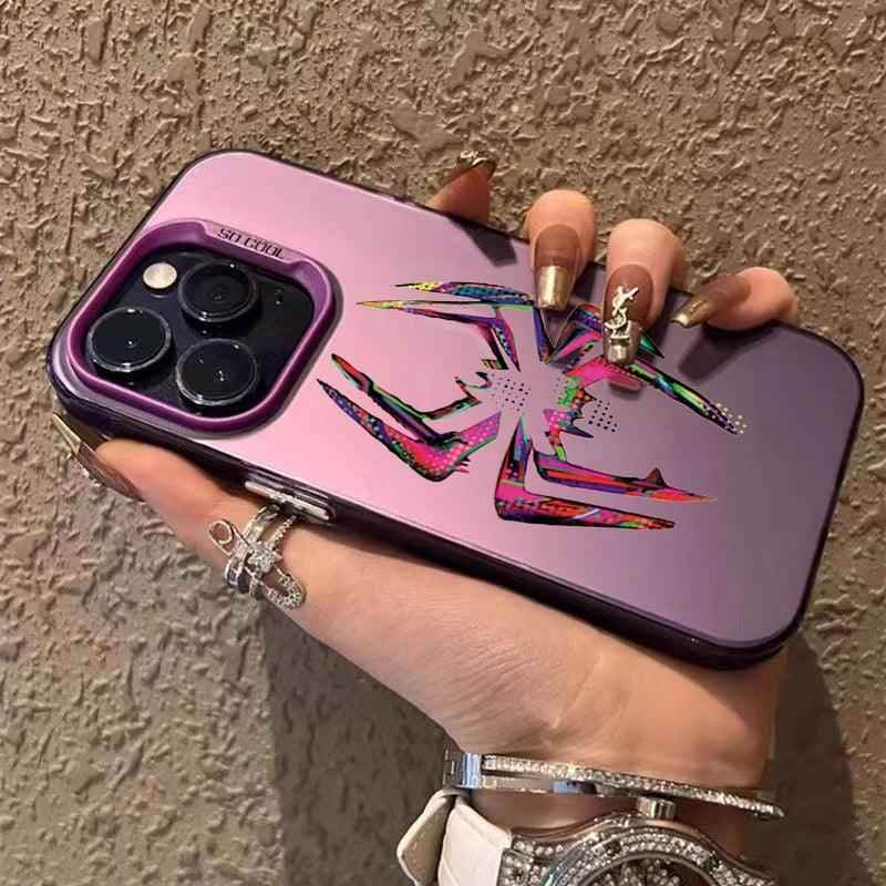Cute Phone Cases For iPhone 11, 12, 13, 14, 15 Pro Max, XS, X, XR, 7, 8, 15 Plus, SE 2020 - Spider Matte Laser Cover - TSP236 - Touchy Style