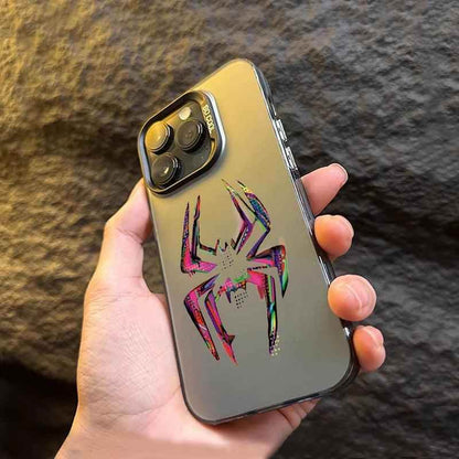Cute Phone Cases For iPhone 11, 12, 13, 14, 15 Pro Max, XS, X, XR, 7, 8, 15 Plus, SE 2020 - Spider Matte Laser Cover - TSP236 - Touchy Style