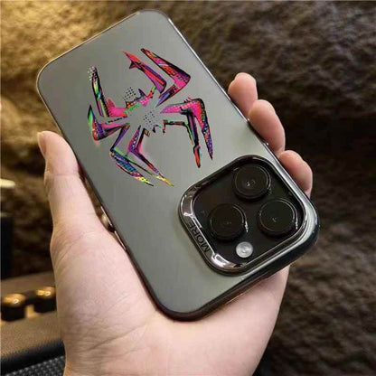 Cute Phone Cases For iPhone 11, 12, 13, 14, 15 Pro Max, XS, X, XR, 7, 8, 15 Plus, SE 2020 - Spider Matte Laser Cover - TSP236 - Touchy Style