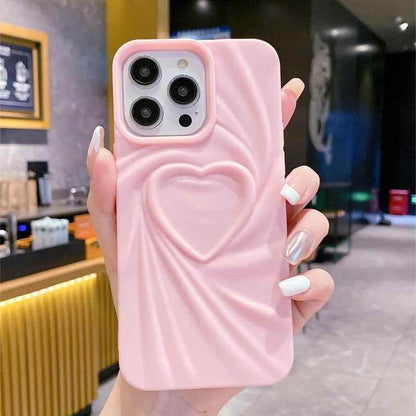 Cute Phone Cases For iPhone 11, 12, 13, 14, 15 Pro, or 16 Pro Max - Candy Heart Pattern - TSP519 - Touchy Style