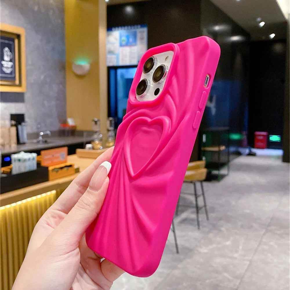 Cute Phone Cases For iPhone 11, 12, 13, 14, 15 Pro, or 16 Pro Max - Candy Heart Pattern - TSP519 - Touchy Style